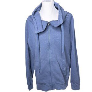 Zella long sleeve zip up hoodie periwinkle blue XL